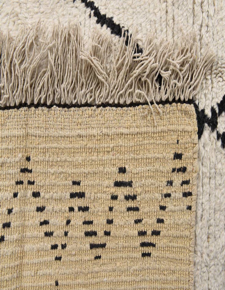 Detail image of  8' x 10'  Hand Knotted Moroccan Wool Rug