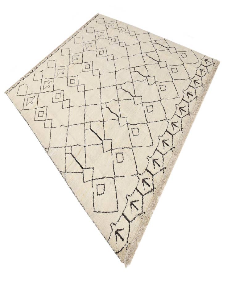 Detail image of  8' 3 x 9' 7  Hand Knotted Moroccan Wool Rug