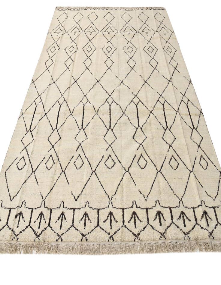 Detail image of  8' 3 x 9' 7  Hand Knotted Moroccan Wool Rug