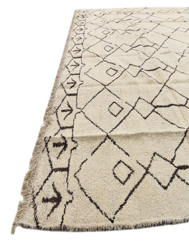 Detail image of  8' 3 x 9' 7  Hand Knotted Moroccan Wool Rug