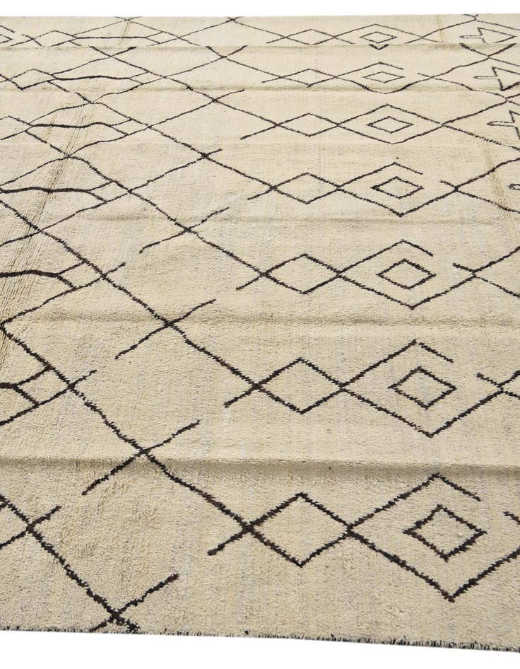 Detail image of  8' 3 x 9' 7  Hand Knotted Moroccan Wool Rug