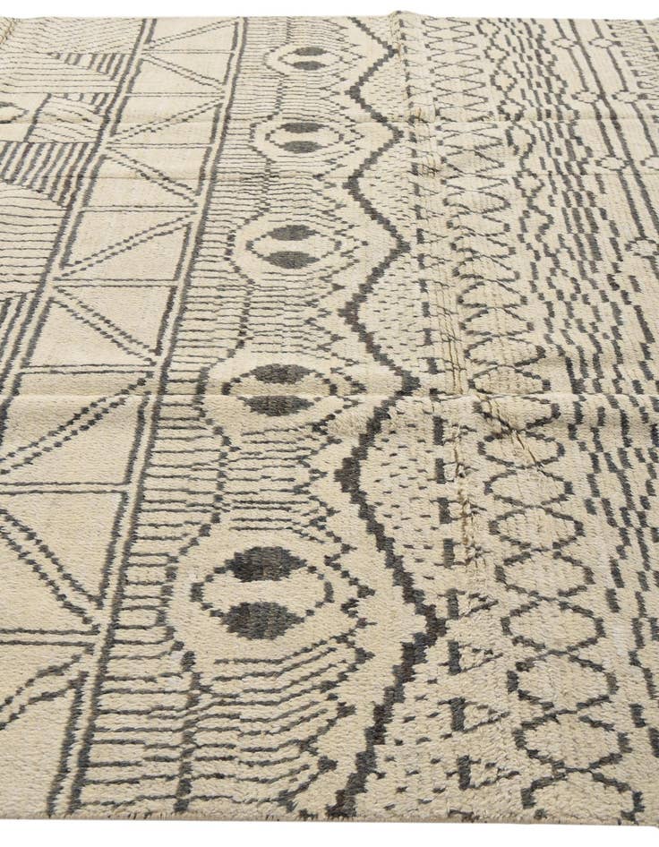 Detail image of 8' 9 x 12' 3 Hand Knotted Moroccan Wool Rug
