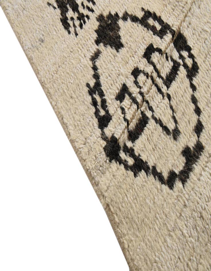 Detail image of  9' x 13'  Hand Knotted Moroccan Wool Rug