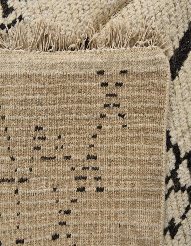 Detail image of  9' x 13'  Hand Knotted Moroccan Wool Rug