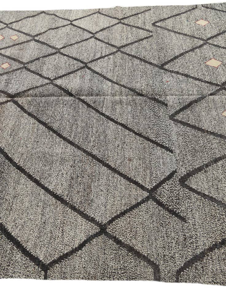 Detail image of  6' 7 x 9' 7  Hand Woven Moroccan Wool Rug