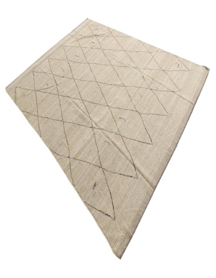 Detail image of  7' 9 x 10' 7  Hand Knotted Moroccan Wool Rug