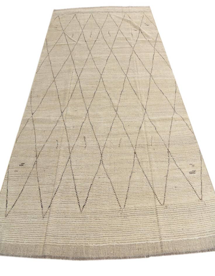 Detail image of  7' 9 x 10' 7  Hand Knotted Moroccan Wool Rug