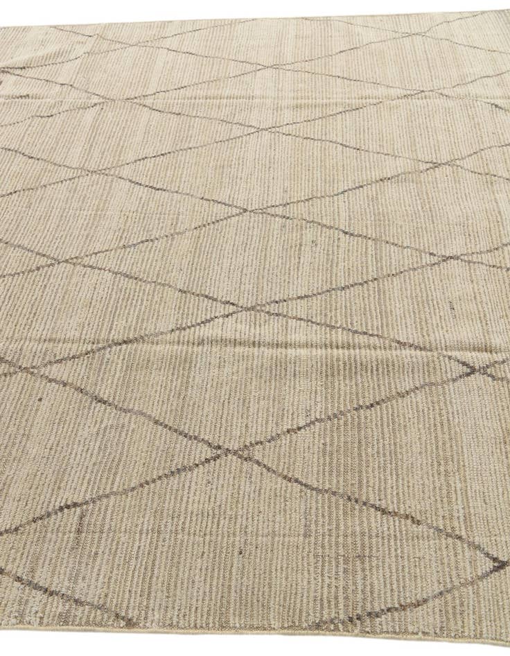 Detail image of  7' 9 x 10' 7  Hand Knotted Moroccan Wool Rug