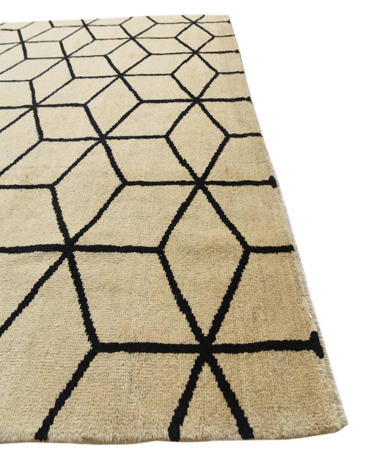 Detail image of  6' 2 x 10' 5  Hand Knotted Moroccan Wool Rug