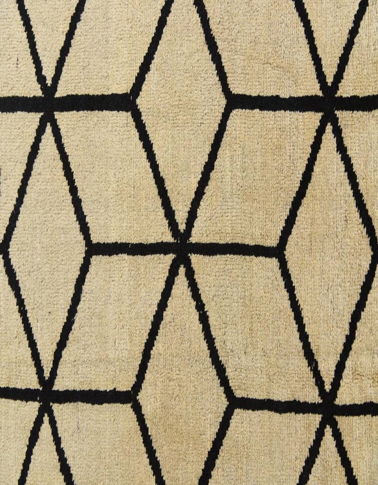 Detail image of  6' 2 x 10' 5  Hand Knotted Moroccan Wool Rug