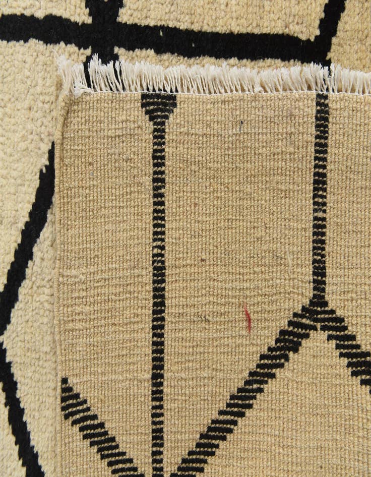 Detail image of  6' 2 x 10' 5  Hand Knotted Moroccan Wool Rug