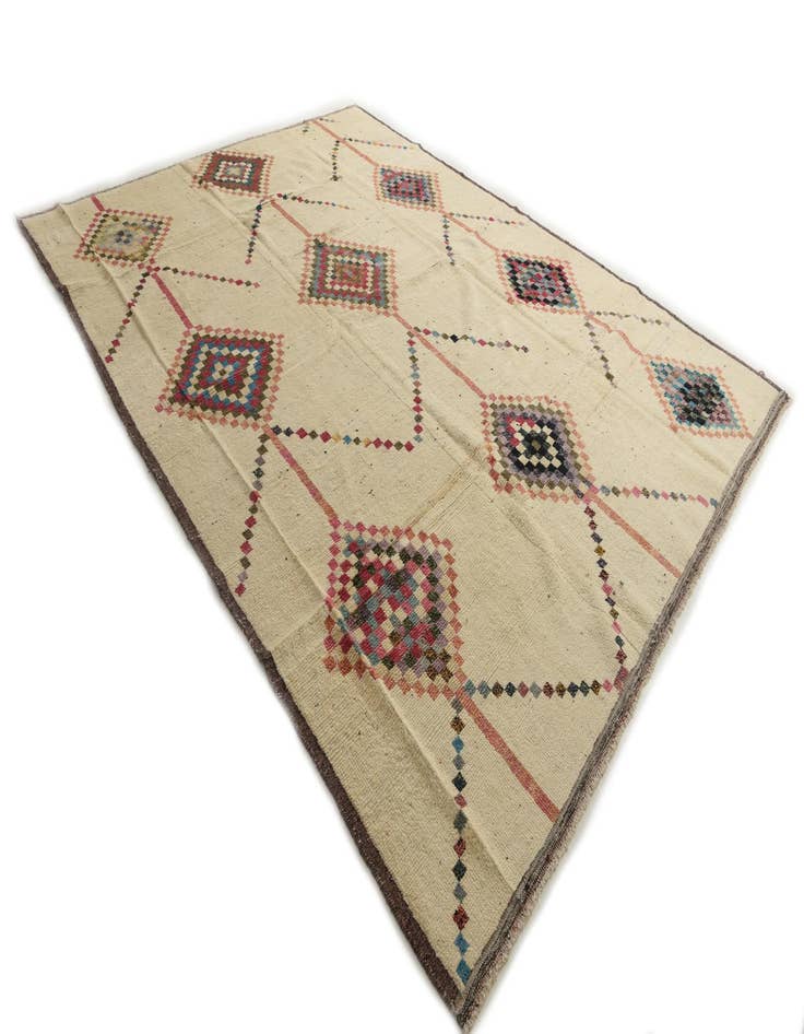 Detail image of  11' 10 x 15' 5  Hand Knotted Moroccan Wool Rug