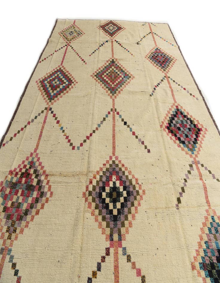 Detail image of  11' 10 x 15' 5  Hand Knotted Moroccan Wool Rug