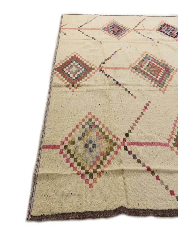 Detail image of  11' 10 x 15' 5  Hand Knotted Moroccan Wool Rug