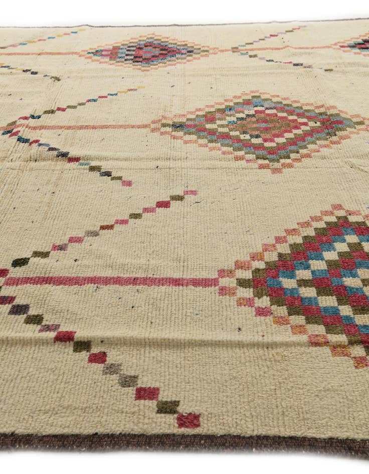 Detail image of  11' 10 x 15' 5  Hand Knotted Moroccan Wool Rug