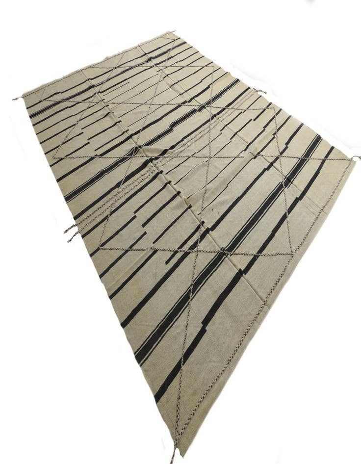 Detail image of  10' x 12' 10  Hand Knotted Moroccan Wool Rug