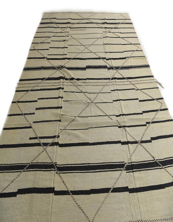 Detail image of  10' x 12' 10  Hand Knotted Moroccan Wool Rug