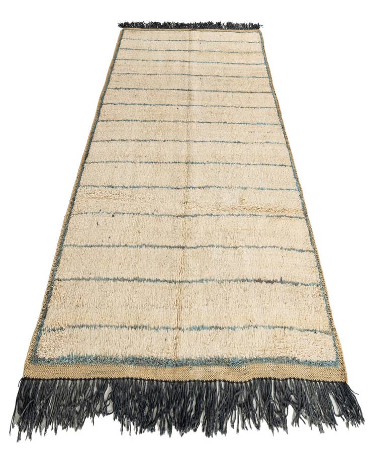 Detail image of  5' 1 x 7' 5  Hand Knotted Moroccan Wool Rug