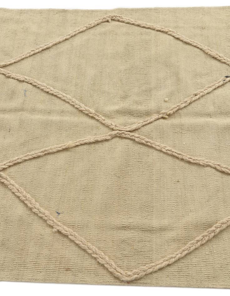 Detail image of  3' 5 x 4' 10  Hand Woven Moroccan Wool Rug