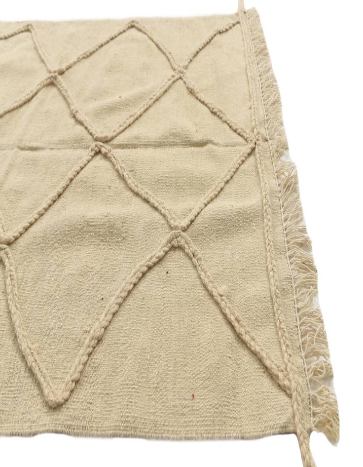 Detail image of  3' 6 x 5'  Hand Woven Moroccan Wool Rug