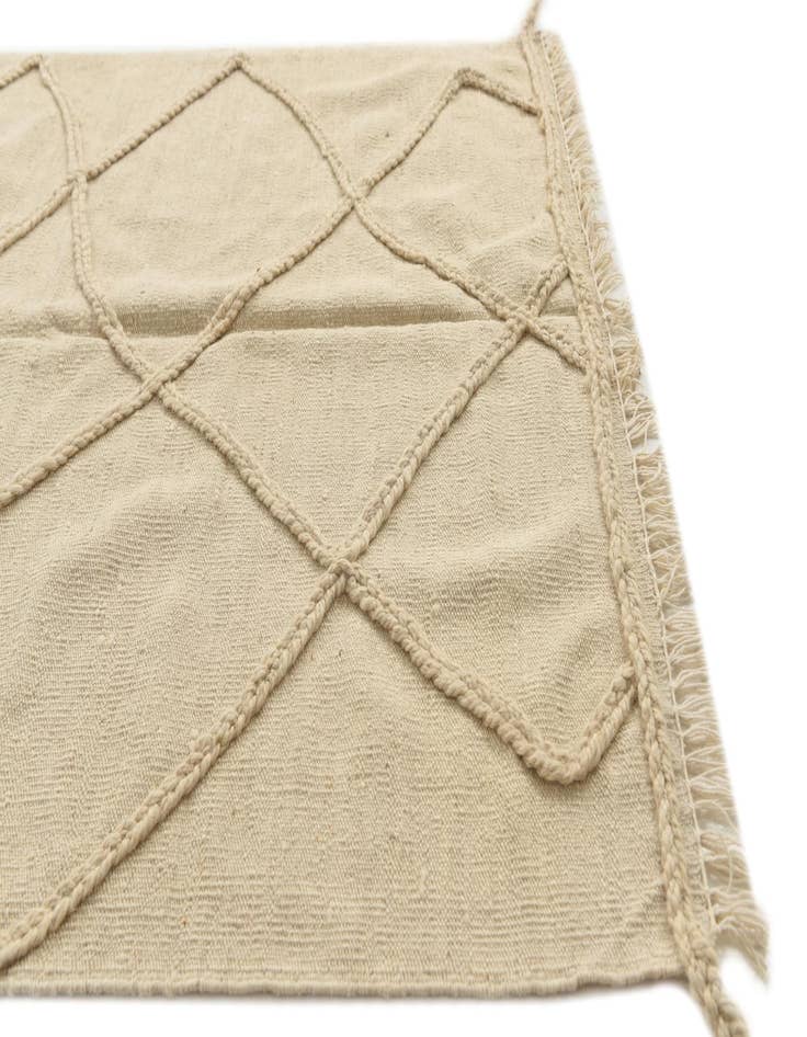 Detail image of  3' 7 x 5'  Hand Woven Moroccan Wool Rug