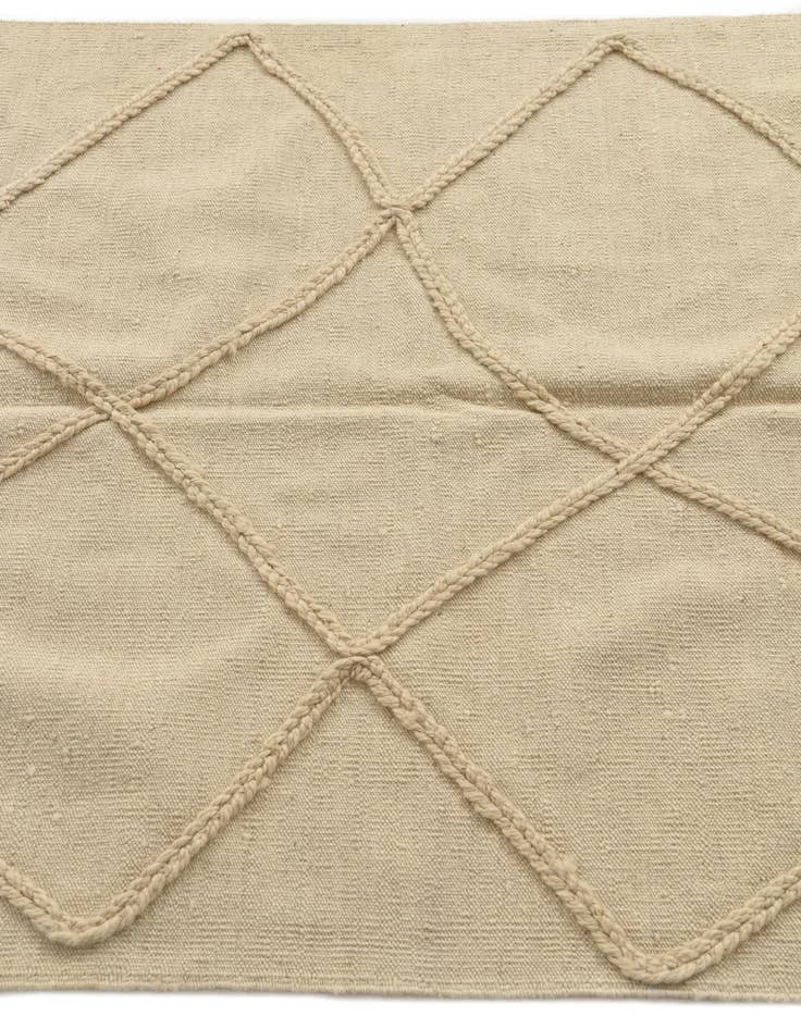 Detail image of  3' 7 x 5'  Hand Woven Moroccan Wool Rug