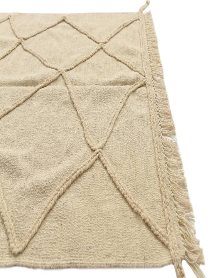 Detail image of  3' 5 x 4' 10  Hand Woven Moroccan Wool Rug