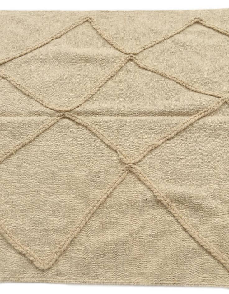 Detail image of  3' 5 x 4' 10  Hand Woven Moroccan Wool Rug