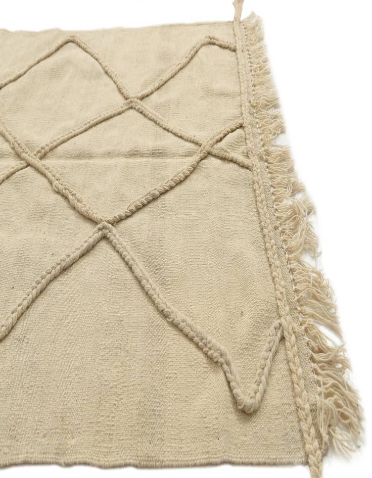 Detail image of  3' 6 x 5' 2  Hand Woven Moroccan Wool Rug