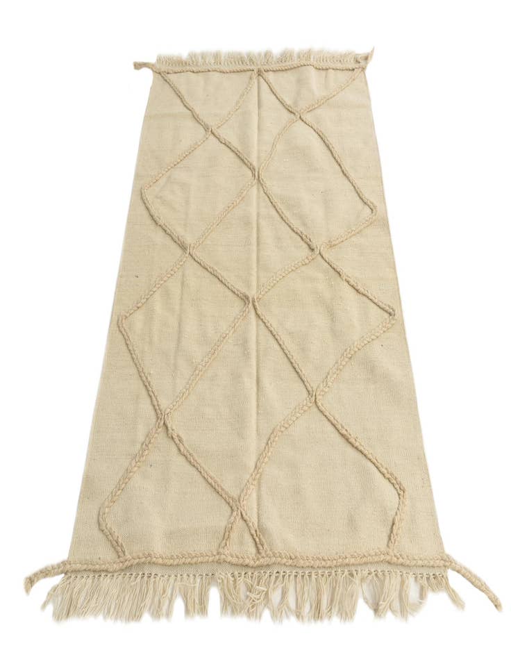 Detail image of  3' 5 x 5' 1  Hand Knotted Moroccan Wool Rug