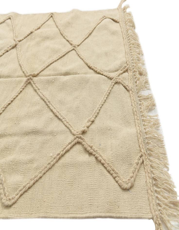 Detail image of  3' 5 x 5' 1  Hand Knotted Moroccan Wool Rug