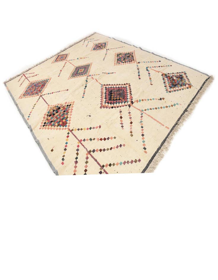 Detail image of 12' 2 x 14' 11 Hand Knotted Moroccan Wool Rug