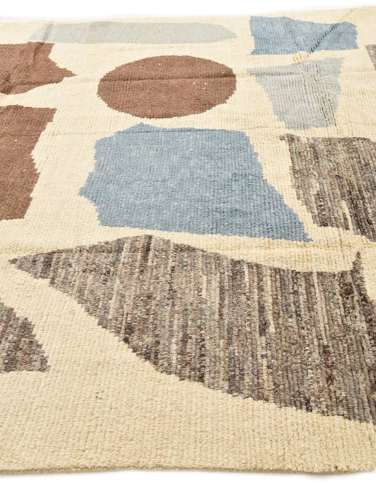 Detail image of  8' 5 x 10' 9  Hand Knotted Moroccan Wool Rug