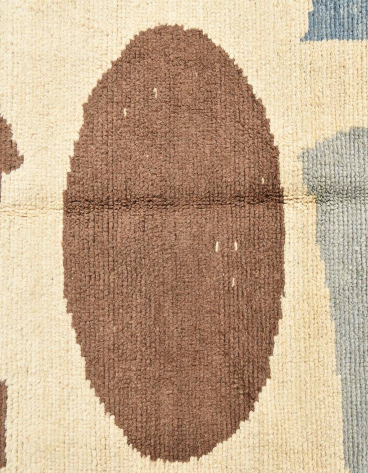 Detail image of  8' 5 x 10' 9  Hand Knotted Moroccan Wool Rug