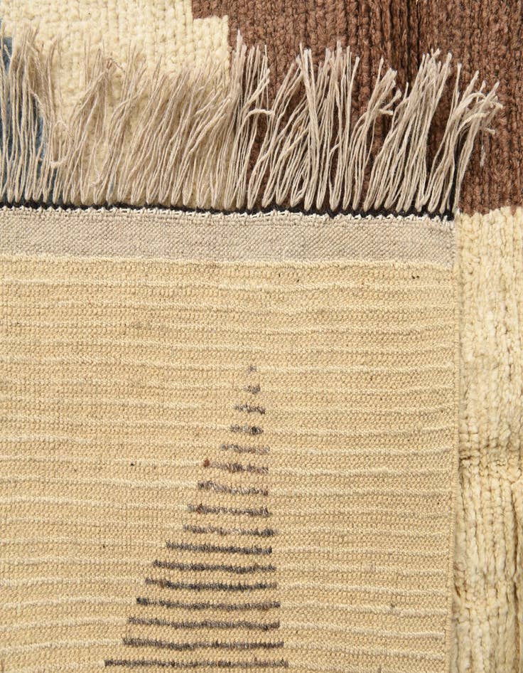 Detail image of  8' 5 x 10' 9  Hand Knotted Moroccan Wool Rug