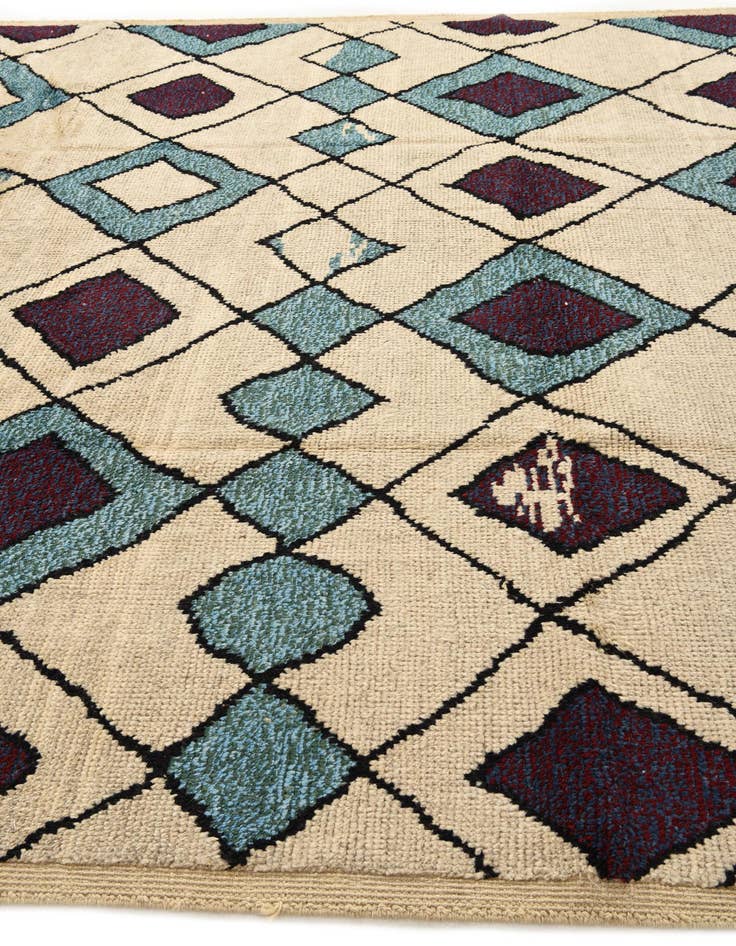 Detail image of  9' 3 x 12' 4  Hand Knotted Moroccan Wool Rug