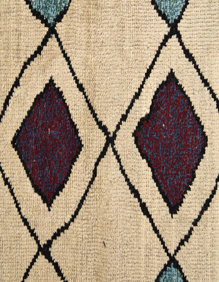 Detail image of  9' 3 x 12' 4  Hand Knotted Moroccan Wool Rug
