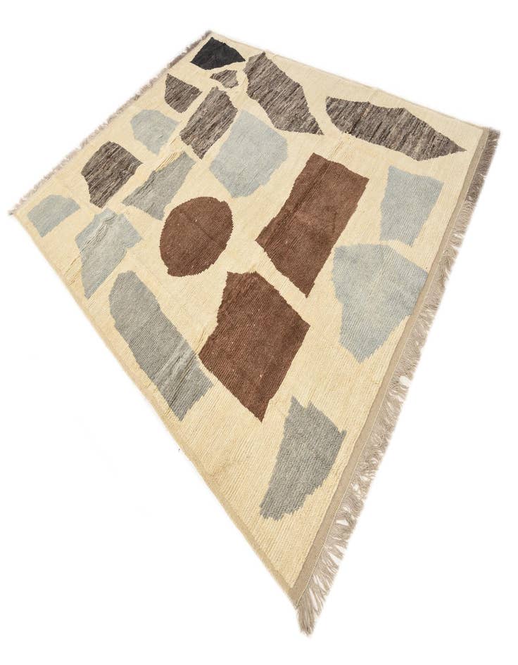 Detail image of  8' 5 x 10' 5  Hand Knotted Moroccan Wool Rug