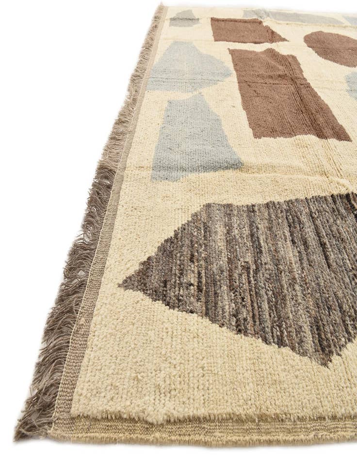 Detail image of  8' 5 x 10' 5  Hand Knotted Moroccan Wool Rug