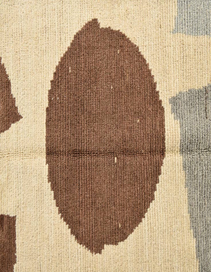 Detail image of  8' 5 x 10' 5  Hand Knotted Moroccan Wool Rug