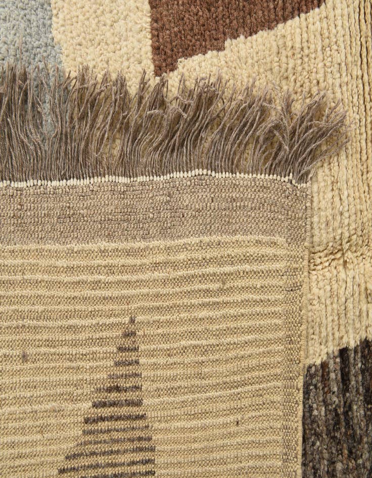 Detail image of  8' 5 x 10' 5  Hand Knotted Moroccan Wool Rug