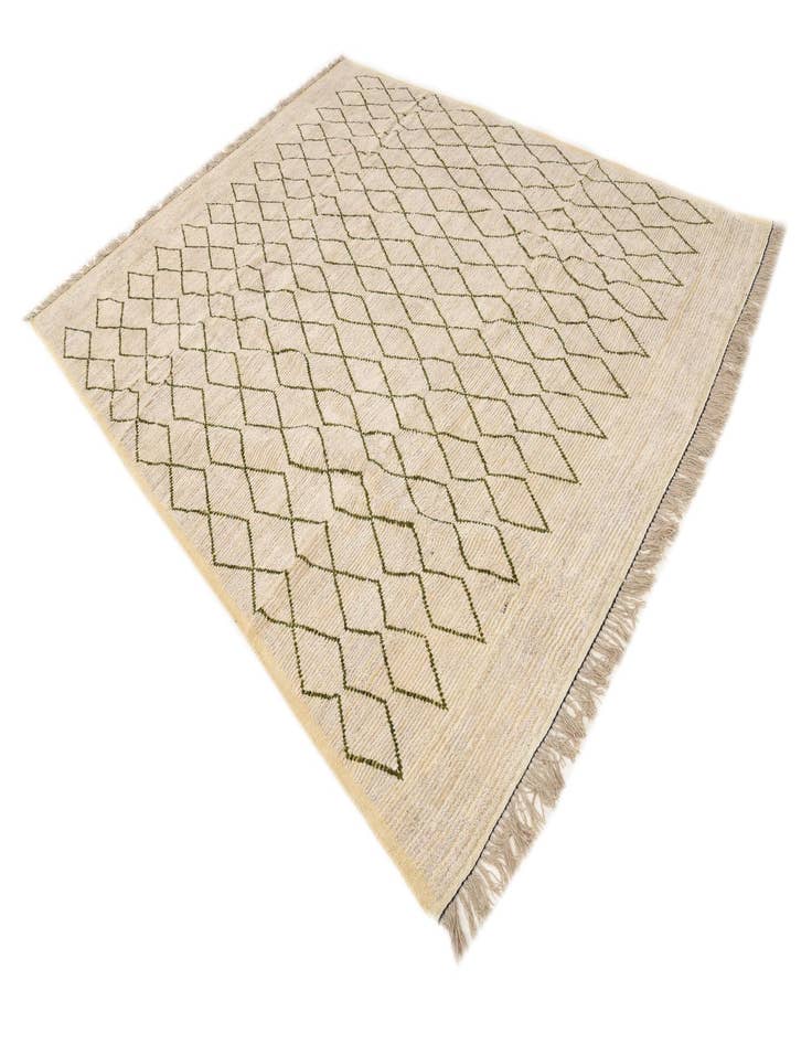 Detail image of  8' 2 x 10' 5  Hand Knotted Moroccan Wool Rug