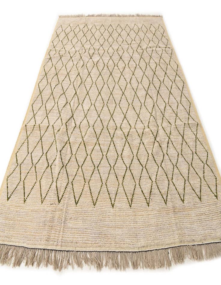 Detail image of  8' 2 x 10' 5  Hand Knotted Moroccan Wool Rug