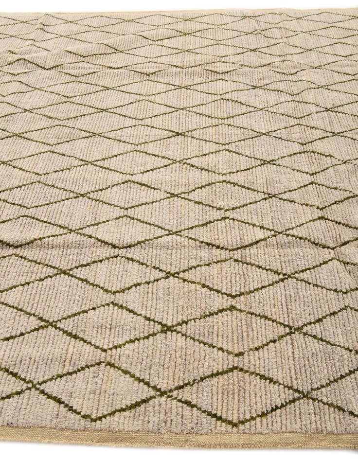 Detail image of  8' 2 x 10' 5  Hand Knotted Moroccan Wool Rug