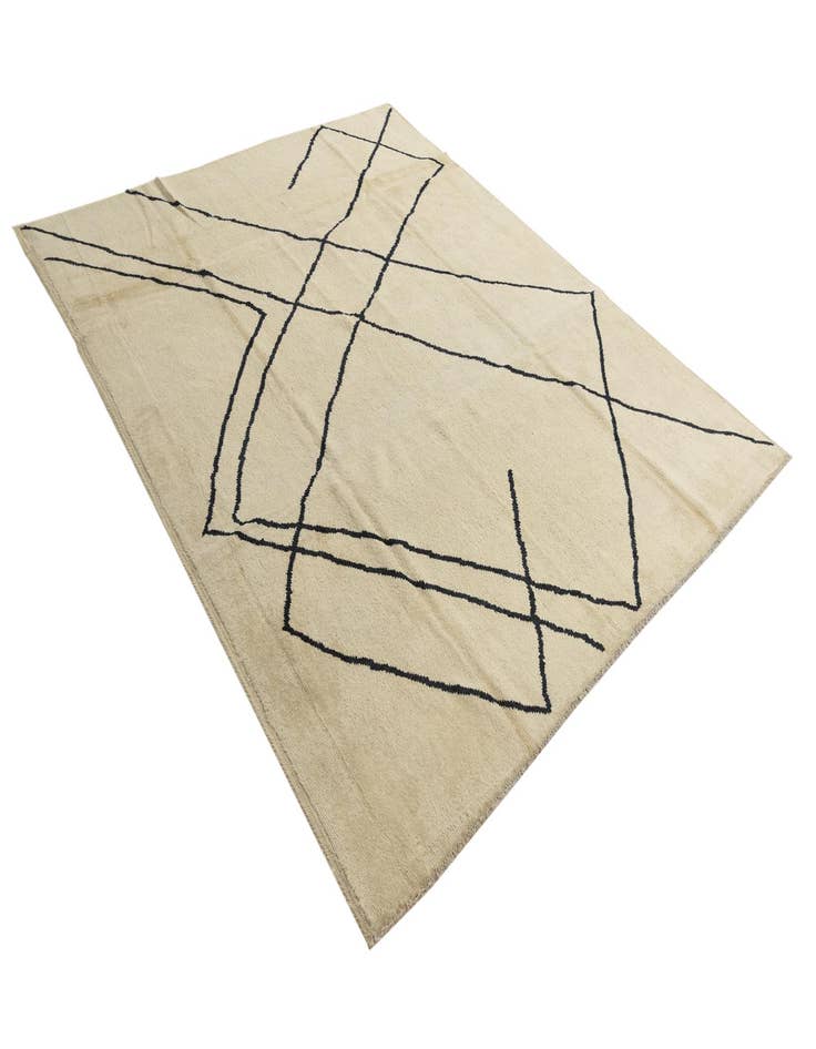 Detail image of  8' x 9' 5  Hand Knotted Moroccan Wool Rug