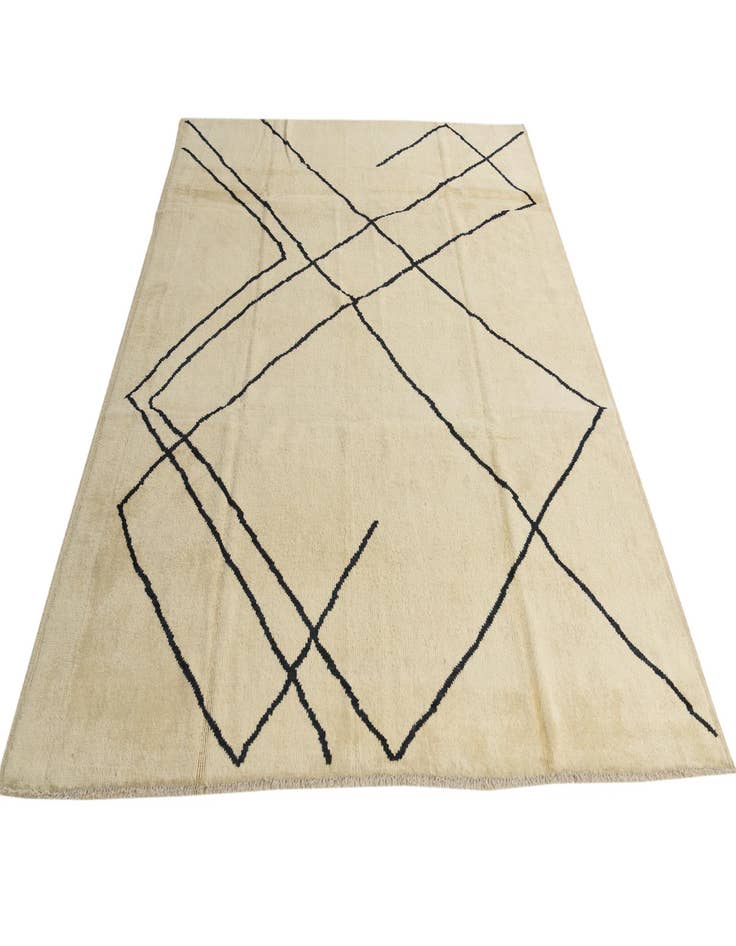 Detail image of  8' x 9' 5  Hand Knotted Moroccan Wool Rug