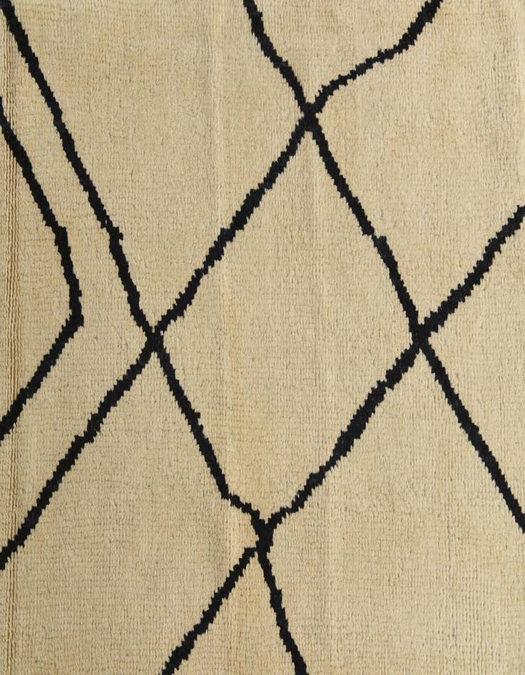 Detail image of  8' x 9' 5  Hand Knotted Moroccan Wool Rug