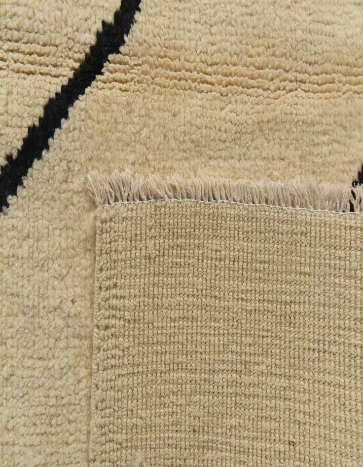 Detail image of  8' x 9' 5  Hand Knotted Moroccan Wool Rug