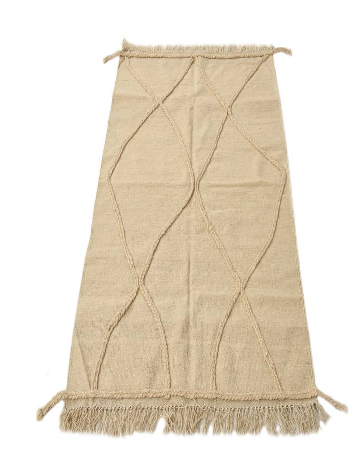 Detail image of  3' 5 x 5' 1  Hand Knotted Moroccan Wool Rug