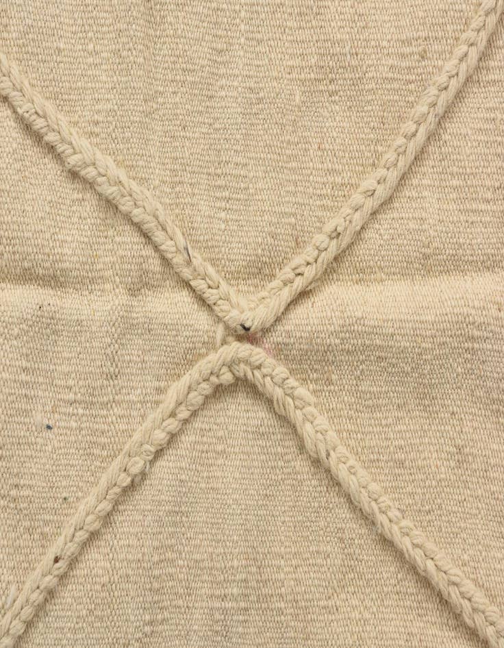 Detail image of  3' 4 x 4' 9  Hand Knotted Moroccan Wool Rug